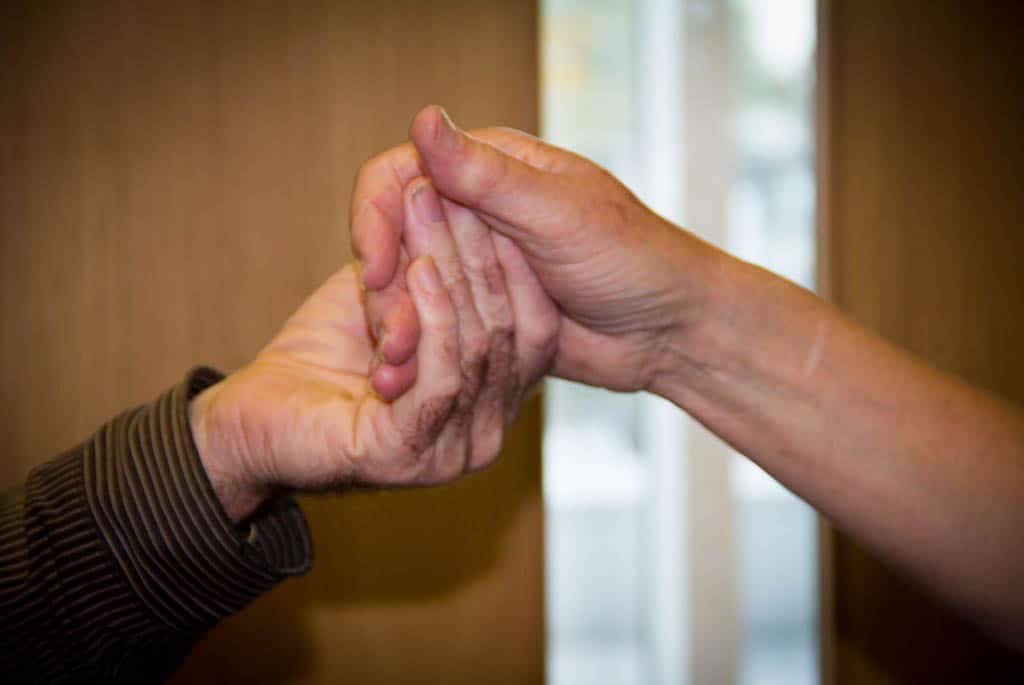 The Original Spinners, an inclusive community dance company dance for Parkinsons Southmead Hospital, Bristol.