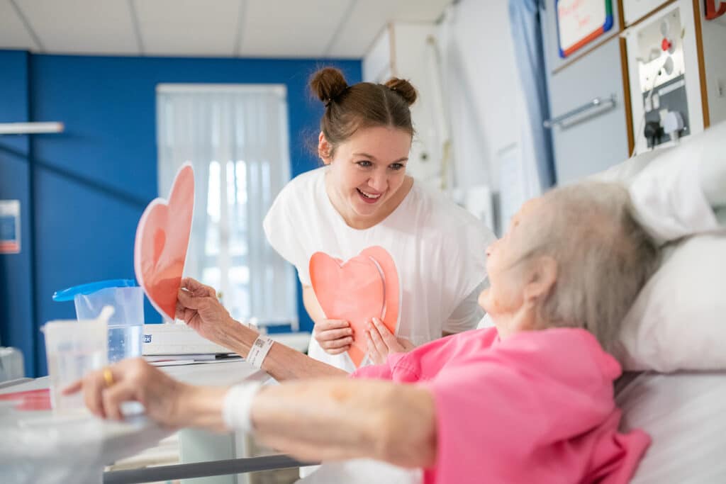 The Original Spinners, an inclusive community dance company dance for Dementia Southmead Hospital, Bristol.